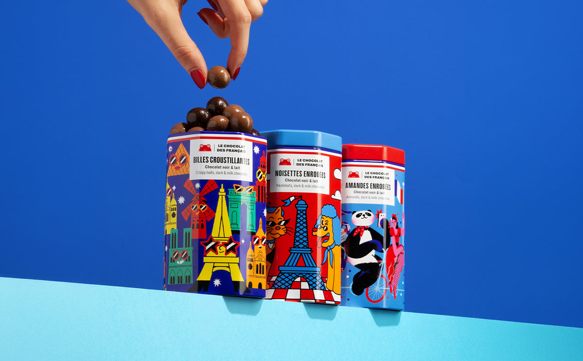 Pack de 3 enrobés de chocolat - lifestyle