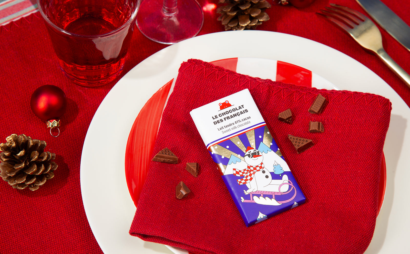 Christmas mini chocolate bar