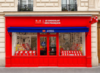 Bannière devanture boutique Le chocolat des Français Montmartre