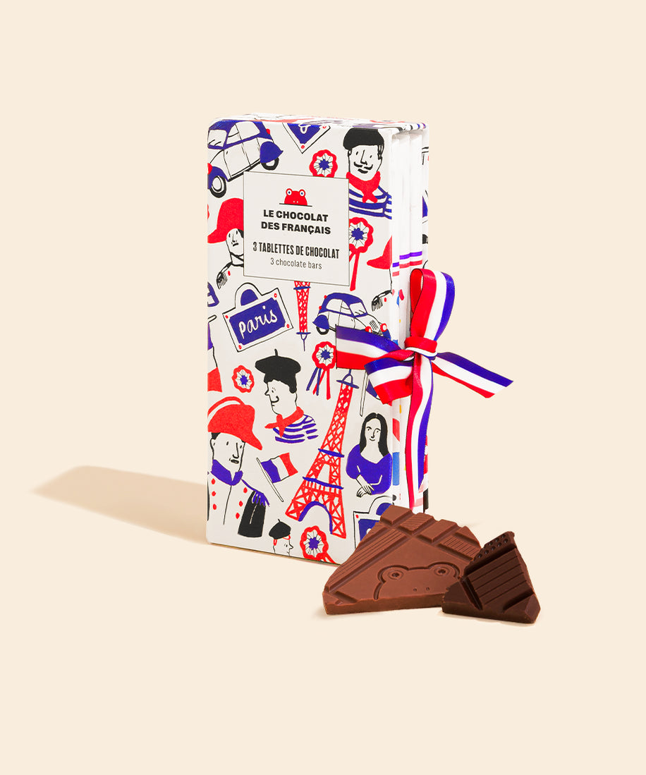 Coffret de 3 tablettes de chocolat - packshot