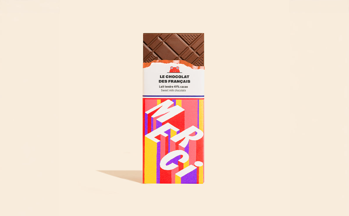 Tablette chocolat au lait merci - packshot