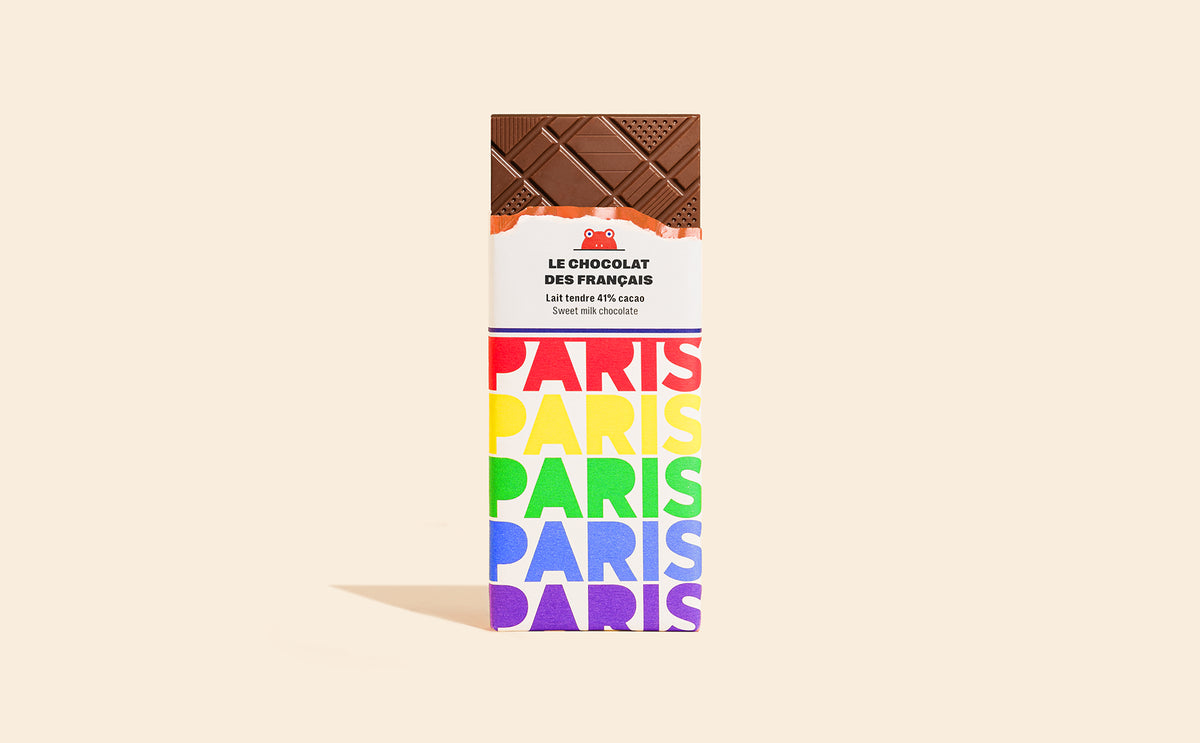 Tablette chocolat au lait Paris Multi - packshot
