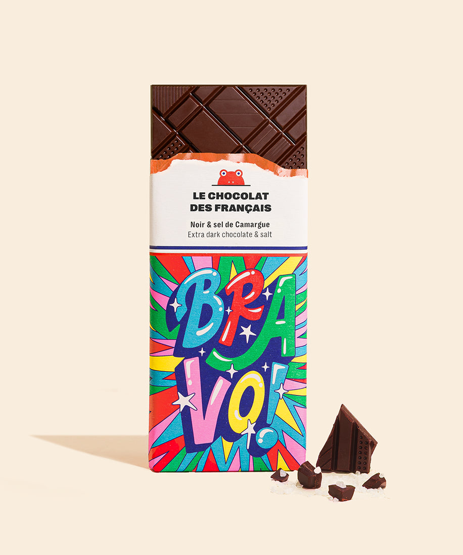 Tablette chocolat noir & sel de Camargue Bravo - packshot