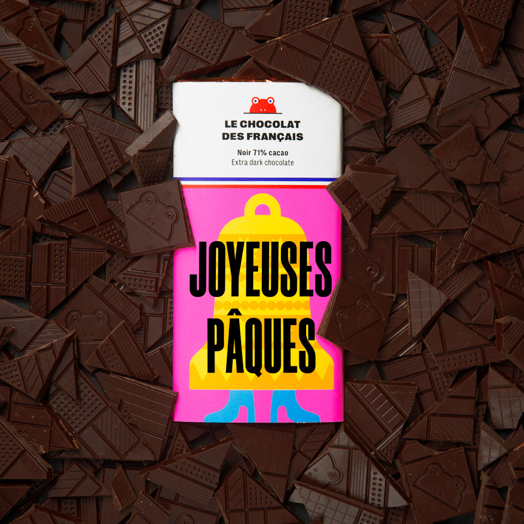 Tablette personnalisée noir Pâques